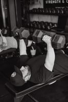 Athlete after performing shoulder nerve glide exercise at Bax Performance and Rehab in Pleasanton, CA to relieve shoulder pain and improve overhead mobility.